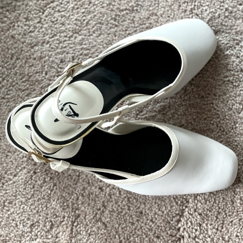 Life Stride Judith Vanilla Devill Heels Size 7